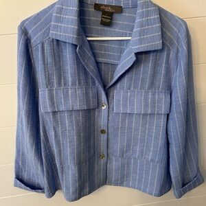 Blue Striped Women's Blouse